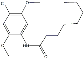 N-(4-chloro-2,5-dimethoxyphenyl)octanamide 구조식 이미지