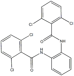 2,6-dichloro-N-{2-[(2,6-dichlorobenzoyl)amino]phenyl}benzamide 구조식 이미지