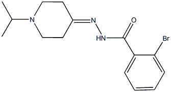 2-bromo-N'-(1-isopropyl-4-piperidinylidene)benzohydrazide 구조식 이미지