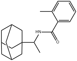 N-[1-(1-adamantyl)ethyl]-2-methylbenzamide 구조식 이미지
