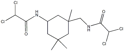 2,2-dichloro-N-(3-{[(dichloroacetyl)amino]methyl}-3,5,5-trimethylcyclohexyl)acetamide 구조식 이미지