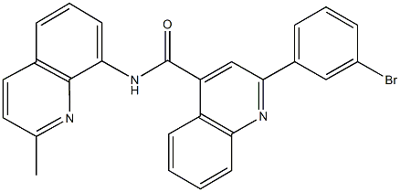 2-(3-bromophenyl)-N-(2-methyl-8-quinolinyl)-4-quinolinecarboxamide Structure