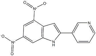 4,6-dinitro-2-(3-pyridinyl)-1H-indole Structure