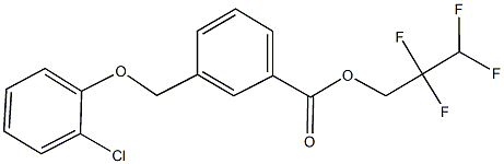 2,2,3,3-tetrafluoropropyl 3-[(2-chlorophenoxy)methyl]benzoate 구조식 이미지