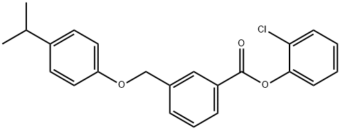 2-chlorophenyl 3-[(4-isopropylphenoxy)methyl]benzoate Structure