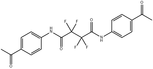 N~1~,N~4~-bis(4-acetylphenyl)-2,2,3,3-tetrafluorosuccinamide Structure