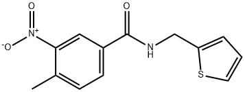 3-nitro-4-methyl-N-(2-thienylmethyl)benzamide Structure