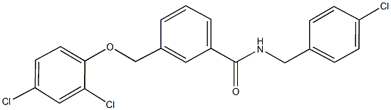 N-(4-chlorobenzyl)-3-[(2,4-dichlorophenoxy)methyl]benzamide Structure