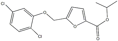 isopropyl 5-[(2,5-dichlorophenoxy)methyl]-2-furoate 구조식 이미지