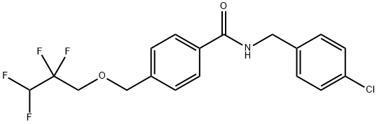 N-(4-chlorobenzyl)-4-[(2,2,3,3-tetrafluoropropoxy)methyl]benzamide Structure