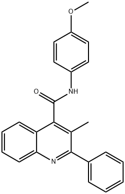 N-(4-methoxyphenyl)-3-methyl-2-phenylquinoline-4-carboxamide Structure