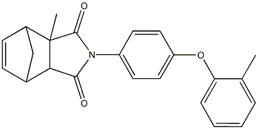 2-methyl-4-[4-(2-methylphenoxy)phenyl]-4-azatricyclo[5.2.1.0~2,6~]dec-8-ene-3,5-dione Structure