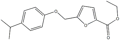 ethyl 5-[(4-isopropylphenoxy)methyl]-2-furoate Structure