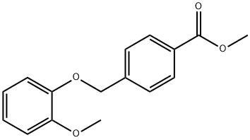 methyl 4-(2-methoxyphenoxymethyl)benzoate Structure