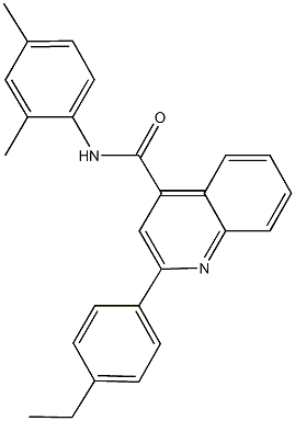 N-(2,4-dimethylphenyl)-2-(4-ethylphenyl)quinoline-4-carboxamide 구조식 이미지