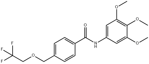 4-[(2,2,2-trifluoroethoxy)methyl]-N-(3,4,5-trimethoxyphenyl)benzamide Structure