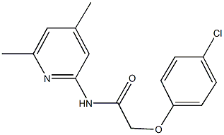 2-(4-chlorophenoxy)-N-(4,6-dimethyl-2-pyridinyl)acetamide Structure