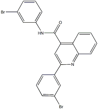 N,2-bis(3-bromophenyl)-4-quinolinecarboxamide Structure