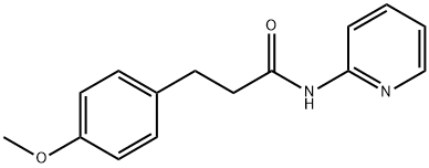 3-(4-methoxyphenyl)-N-(2-pyridinyl)propanamide 구조식 이미지