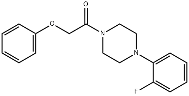 1-(2-fluorophenyl)-4-(phenoxyacetyl)piperazine Structure