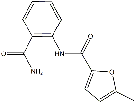 N-[2-(aminocarbonyl)phenyl]-5-methyl-2-furamide 구조식 이미지