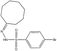 4-bromo-N'-cyclooctylidenebenzenesulfonohydrazide 구조식 이미지