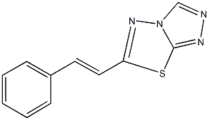 6-(2-phenylvinyl)[1,2,4]triazolo[3,4-b][1,3,4]thiadiazole 구조식 이미지