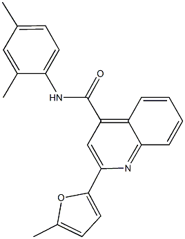 N-(2,4-dimethylphenyl)-2-(5-methyl-2-furyl)-4-quinolinecarboxamide 구조식 이미지