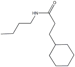 N-butyl-3-cyclohexylpropanamide 구조식 이미지