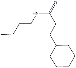 N-butyl-3-cyclohexylpropanamide Structure