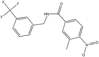 4-nitro-3-methyl-N-[3-(trifluoromethyl)benzyl]benzamide Structure