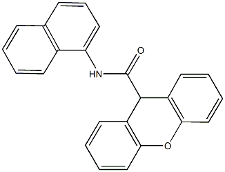 N-(1-naphthyl)-9H-xanthene-9-carboxamide 구조식 이미지