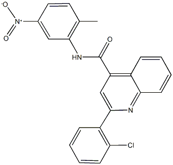 2-(2-chlorophenyl)-N-{5-nitro-2-methylphenyl}-4-quinolinecarboxamide Structure