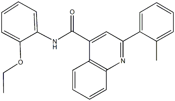 N-(2-ethoxyphenyl)-2-(2-methylphenyl)-4-quinolinecarboxamide 구조식 이미지