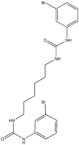 N-(6-{[(3-bromoanilino)carbonyl]amino}hexyl)-N'-(3-bromophenyl)urea Structure