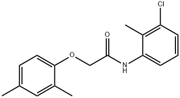 N-(3-chloro-2-methylphenyl)-2-(2,4-dimethylphenoxy)acetamide 구조식 이미지