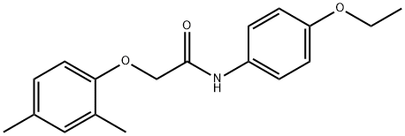 2-(2,4-dimethylphenoxy)-N-(4-ethoxyphenyl)acetamide 구조식 이미지