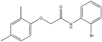 N-(2-bromophenyl)-2-(2,4-dimethylphenoxy)acetamide 구조식 이미지