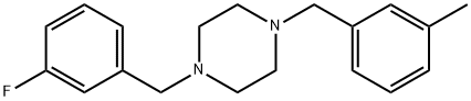 1-(3-fluorobenzyl)-4-(3-methylbenzyl)piperazine Structure