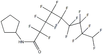 N-cyclopentyl-2,2,3,3,4,4,5,5,6,6,7,7,8,8,9,9-hexadecafluorononanamide Structure