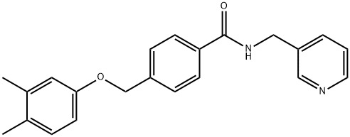 4-[(3,4-dimethylphenoxy)methyl]-N-(3-pyridinylmethyl)benzamide Structure