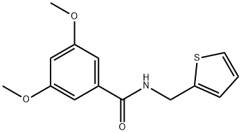 3,5-dimethoxy-N-(2-thienylmethyl)benzamide 구조식 이미지