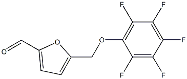 5-[(2,3,4,5,6-pentafluorophenoxy)methyl]-2-furaldehyde 구조식 이미지