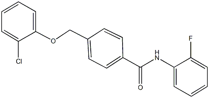 4-[(2-chlorophenoxy)methyl]-N-(2-fluorophenyl)benzamide Structure