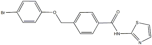 4-[(4-bromophenoxy)methyl]-N-(1,3-thiazol-2-yl)benzamide Structure