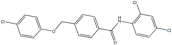 4-[(4-chlorophenoxy)methyl]-N-(2,4-dichlorophenyl)benzamide Structure