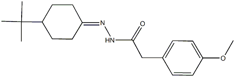 N'-(4-tert-butylcyclohexylidene)-2-(4-methoxyphenyl)acetohydrazide 구조식 이미지