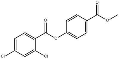 4-(methoxycarbonyl)phenyl 2,4-dichlorobenzoate 구조식 이미지