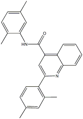 2-(2,4-dimethylphenyl)-N-(2,5-dimethylphenyl)-4-quinolinecarboxamide Structure