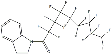 1-(2,2,3,3,4,4,5,5,6,6,7,7,8,8,9,9-hexadecafluorononanoyl)indoline 구조식 이미지